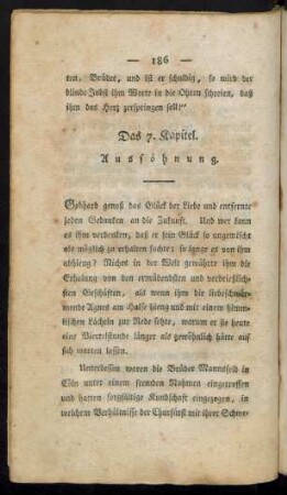 Das 7. Kapitel. Aussöhnung.