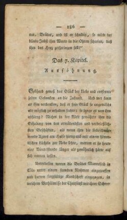 Das 7. Kapitel. Aussöhnung.