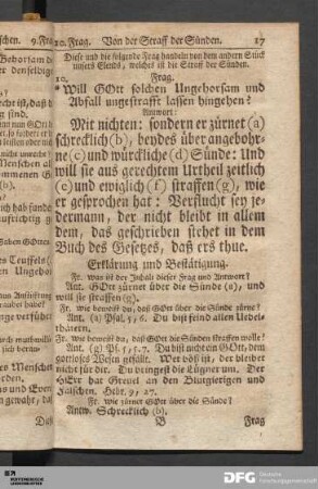 Von der Straff der Sünden.