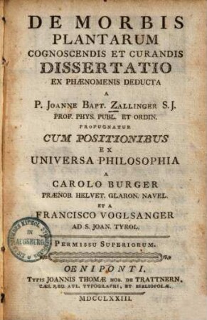 De morbis plantarum : cognoscendis & curandis dissertatio ex phaenomenis deducta