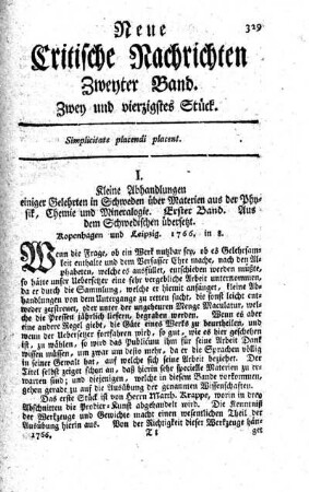 Zwey und vierzigstes Stück.