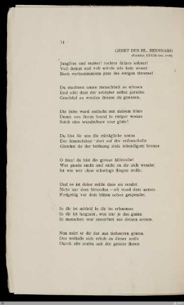 Gebet des Hl. Bernhard (Paradies XXXIII. Ges. 1-39)