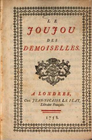 Le joujou des demoiselles