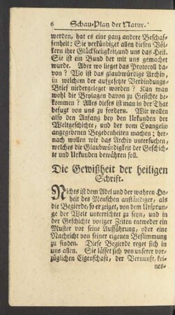 Die Gewißheit der heiligen Schrift.