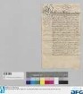 Herzog Friedrich Wilhelm von Sachsen verträgt sich mit dem Rate der Stadt Nürnberg über die Benützung der coburgischen Land- und Geleitstraßen durch die Nürnberger Kaufleute. - Siegler: die beiden Vertragsteile.