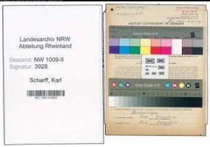 Entnazifizierung Karl Scharff , geb. 11.10.1899 (Kaufmann)