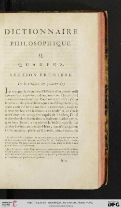 [Quakers - Quisquis (du) de Ramus ou la ramée]