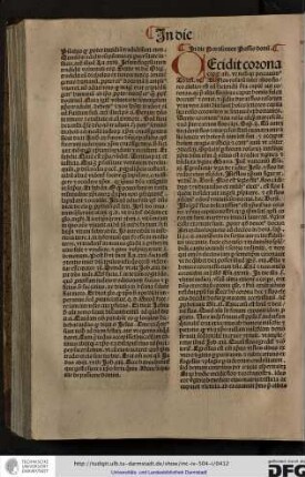 Cecidit corona capitis nostri... Thren v. Flos rosarum inter alios flores abilior est ad faciendum serta capitis aut coronas quia per aliis floribus caput hominis fulcit decentius et ornat...