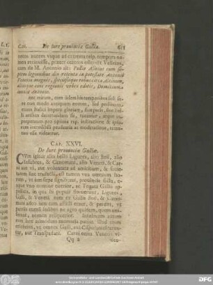 Cap. XXVI. De Iure provinvciae Galliae.