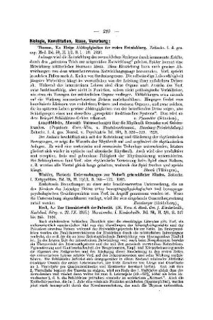 Biologie, Konstitution, Rasse, Vererbung