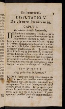 3-44, Caput I. De natura virtutis Poenitentiae.