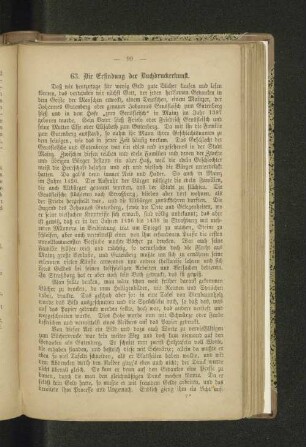 63. Die Erfindung der Buchdruckerkunst.