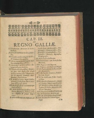 Cap. III. De Regno Galliae.