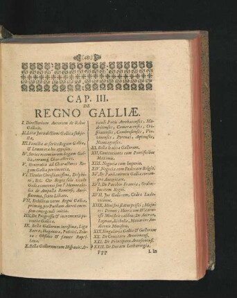Cap. III. De Regno Galliae.