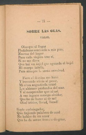 Sobre las olas. : Valse.