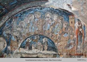 Die Ausmalung der Vorhalle : Die Deesis und Pfingsten, Heilige und das Bildnis König Georg IV. Lashas (?)