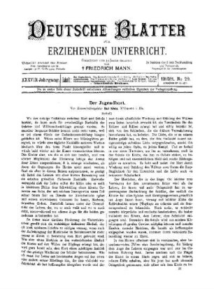 Der Jugendhort : (Schluß)