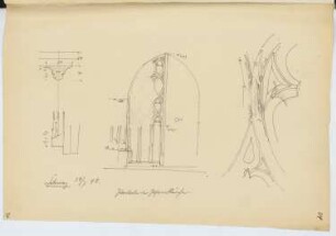Liebfrauenkirche, Schwaz: Tordetails (aus: Skizzen- und Fotoalbum 13)