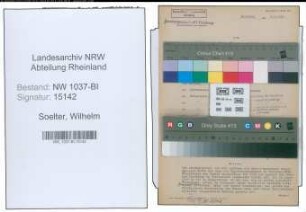 Entnazifizierung Wilhelm Soelter , geb. 18.05.1901 (Jurist)