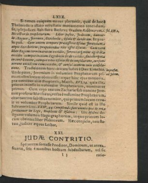 XXI. Judae Contritio. - XXX. Vestis Candida.