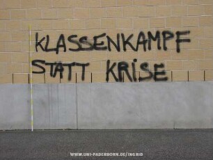 KLASSENKAMPF STATT KRiSE