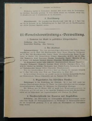 1. Vertretung der Stadt in politischen Körperschaften