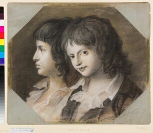Doppelportrait zweier Knaben