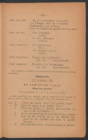 Cuadro III. - Un camino de campo