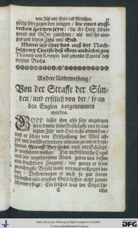 Andere Unterweisung.
