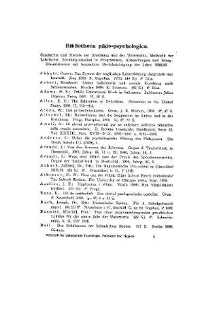 Bibliotheca pädo-psychologica