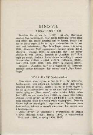 Bind VII.