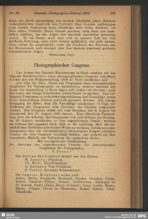 Photographischer Congress