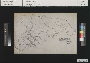 Bergamtsreviere Sachsen von 1835, nach Markscheider Leschner