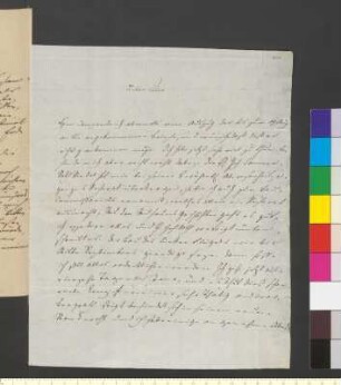 Brief von Goethe, Julius August Walter von an Goethe, Johann Wolfgang von