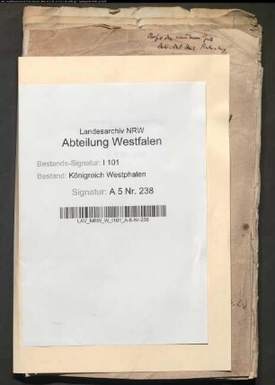 Nachweisung der Güter des Kollegiatstifts Wiedenbrück