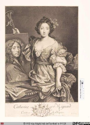 Bildnis Catherine-Marguerite Mignard (verehel. comtesse de Feuquières)