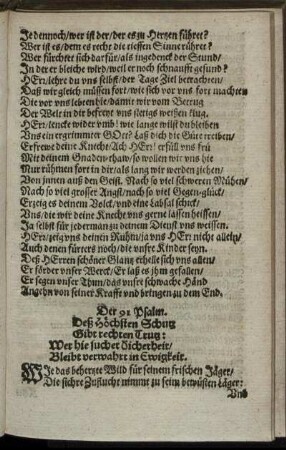 Der 91. Psalm. - Der 100. Psalm.