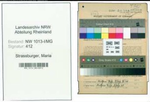 Entnazifizierung Maria Strassburger , geb. 25.04.1915 ()