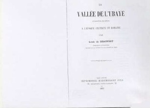 La vallée de l'Ubaye (Basses-Alpes) à l'époque celtique et romaine