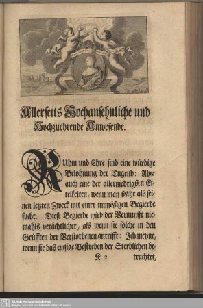 Abdankung : Gedächtnüß-Rede