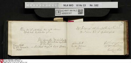 Stammbuch des Johann Christian Wilhelm Schütze aus                            Braunschweig