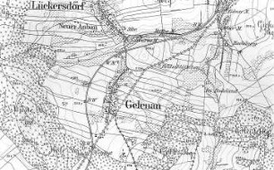 Kamenz-Gelenau. Meßtischblatt, Sekt. Kamenz, 1883