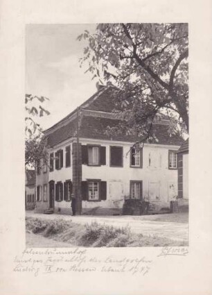 Ehemaliges Jagdschloß des Landgrafen Ludwig IX von Hessen, erbaut 1747