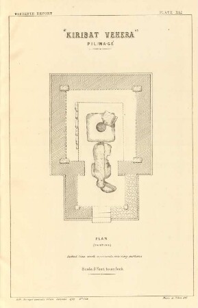 Plate XLI. "Kiribat Vehera". Pilima-gé. Plan.
