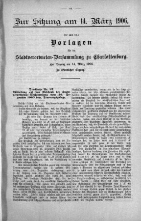 No. 6. (87-109) (87,88.), 14. März 1906