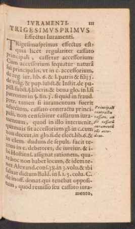 Trigesimus Primus Effectus Iuramenti.