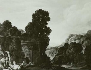 Römische Landschaft mit dem barmherzigen Samariter