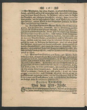 Dritter Abschnitt. Von dem Erb-Recht