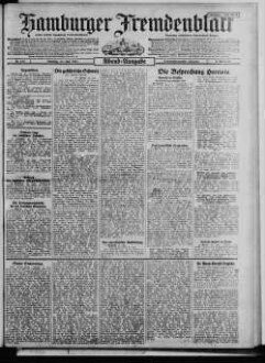 Hamburger Fremdenblatt, Abendausgabe