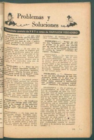 Problemas y soluciones